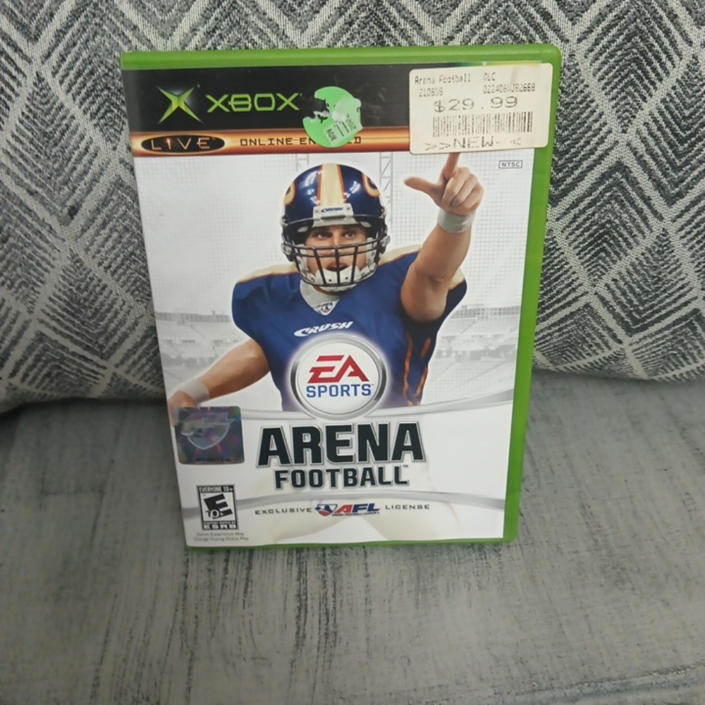 Source Unknown Xbox Arena Football Game - Green and Blue